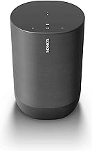 Move - Battery-powered smart speaker for outdoor and indoor listening, Wi-Fi and Bluetooth with Alexa built-in - Black