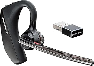 Plantronics Voyager 5200-UC Bluetooth Headset Bundle w/Bonus Wall Charger #206110-01-B | for Smartphones PC MAC using RingCentral Software or App