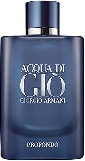 Acqua Di Gio Profondo for Men Eau de Parfum Spray, Multi-color, 4.2 Fl Oz
