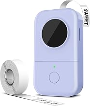 Phomemo D30 Label Maker, Bluetooth Thermal Mini Label Printer - Portable Label Maker Machine with Tape,Labeler Compatible with iOS&Android, Easy to Use for Home Office Organization,Purple
