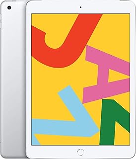 2020 Apple iPad 8th Gen (10.2 inch, Wi-Fi + Cellular, 32GB) Silver (Renewed)