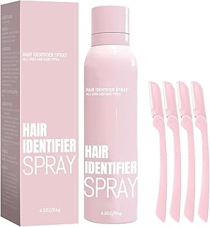 Hair Identifier Spray for Face Shaving Skin Body Hair Identifying Spray Used to remove excess hair from the skin Suitable for all skin types (Spray Plus Razor)