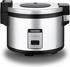 CUCKOO CR-3032 30-Cup (Uncooked) / 60-Cup (Cooked) Large Capacity Commercial Rice Cooker & Warmer with Nonstick Inner Pot, Switch Press (Silver/Black)