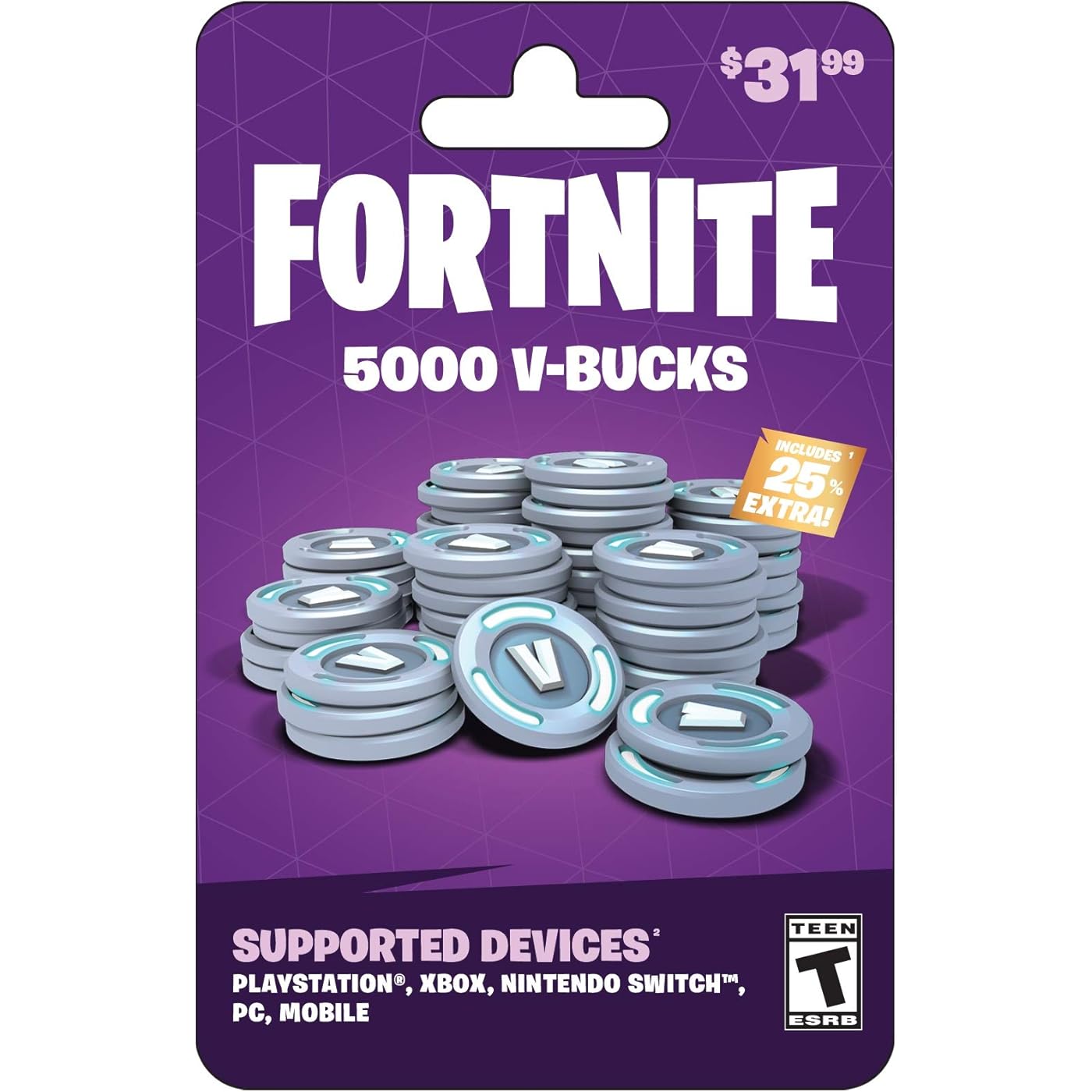 Fortnite V-Bucks Gift Card (redeem at Fortnite.com/vbuckscard)