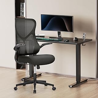 Drafting Chair, Tall Office Chair, Standing Desk Chair, Tall Desk Chair, High Office Chair, Ergonomic Counter Height Office Chairs with Flip-up Armrests and Adjustable Foot-Ring for Bar Height Desk
