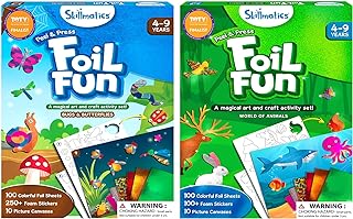 Foil Fun Bugs & Butterflies & Animals Bundle, No Mess Art for Kids, Craft Kits & Supplies, DIY Creative Activity, Gifts for Girls & Boys Ages 4, 5, 6, 7, 8, 9, Travel Toys