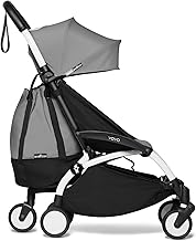 YOYO2 Stroller + YOYO Bag - Includes White Frame, Grey Seat Cushion, Grey Canopy, Grey YOYO Bag, Wheel Base & Hooks - Suitable for Children Up to 48.5 Lbs