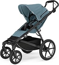 Urban Glide 4-Wheel Single Child All-Terrain Stroller, Full-Suspension System, Air-Filled Tires, Upright seat with Adjustable Recline and Built-in Leg Rest, Baby Stroller