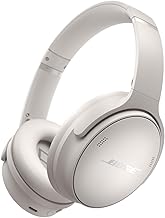 Bose QuietComfort Wireless Noise Cancelling Headphones, Bluetooth Over Ear Headphones with Up to 24 Hours of Battery Life, White Smoke (Renewed)