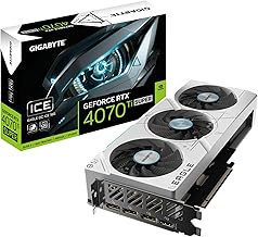 GIGABYTE GeForce RTX 4070 Ti Super Eagle OC ICE 16G Graphics Card, 3X WINDFORCE Fans, 16GB 256-bit GDDR6X, GV-N407TSEAGLE OC ICE-16GD Video Card