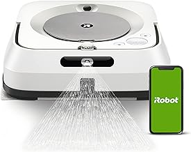 Braava Jet M6 (6110) Ultimate Robot Mop- Wi-Fi Connected, Precision Jet Spray, Smart Mapping, Works with Alexa, Ideal for Multiple Rooms, Recharges and Resumes, White