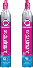 CO2 Gas Refill Pack - 2 Cylinders, Pink CQC System - Use box to return your empty cylinders and earn an Amazon.com Gift Card - Compatible with Terra, ART, E-Terra, Aqua Fizz and others