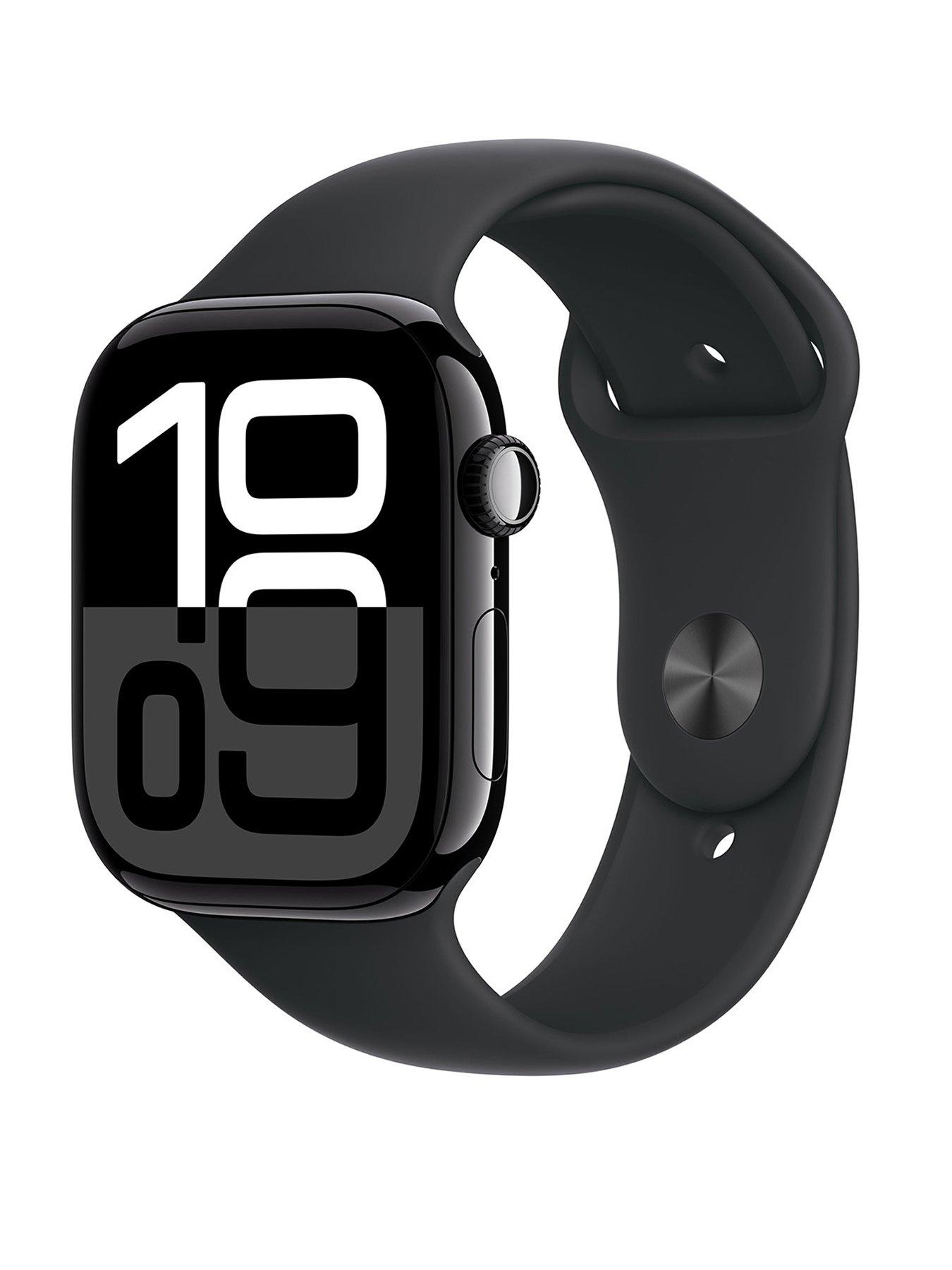 Apple Watch Series 10 (GPS) 46mm Jet Black Aluminium Case with ...
