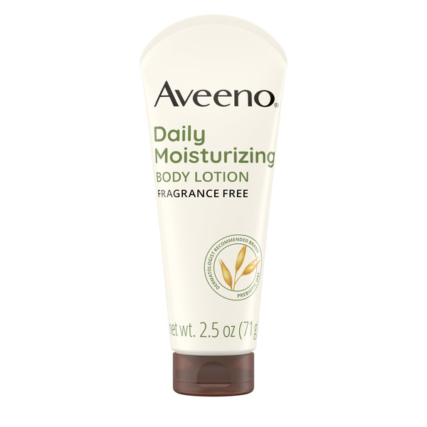 Aveeno Daily Moisturizing Body Lotion, Body Lotion for Dry Skin with Prebiotic Oat, Paraben Free, Fragrance Free, Non-Greasy, Non-Comedogenic Moisturizer, 18 FL OZ