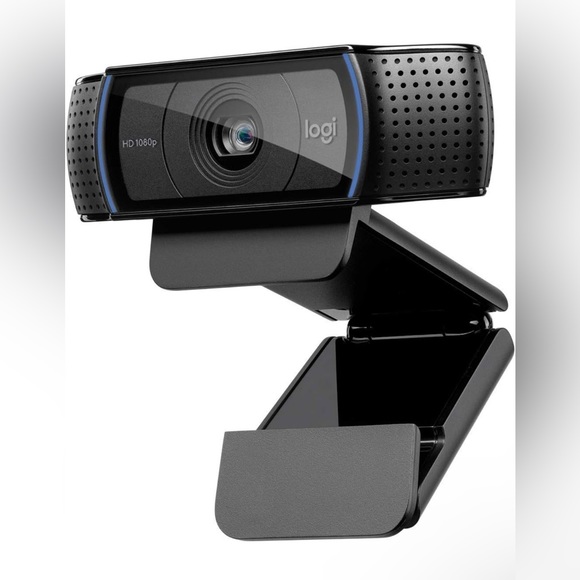 C920x HD Pro Webcam, Full HD 1080p/30fps Video, Clear Audio, HD Light Correction, PC Camera Webcam, Works with Skype, Zoom, Facetime, PC, Laptop, Mac, Tablet - Black