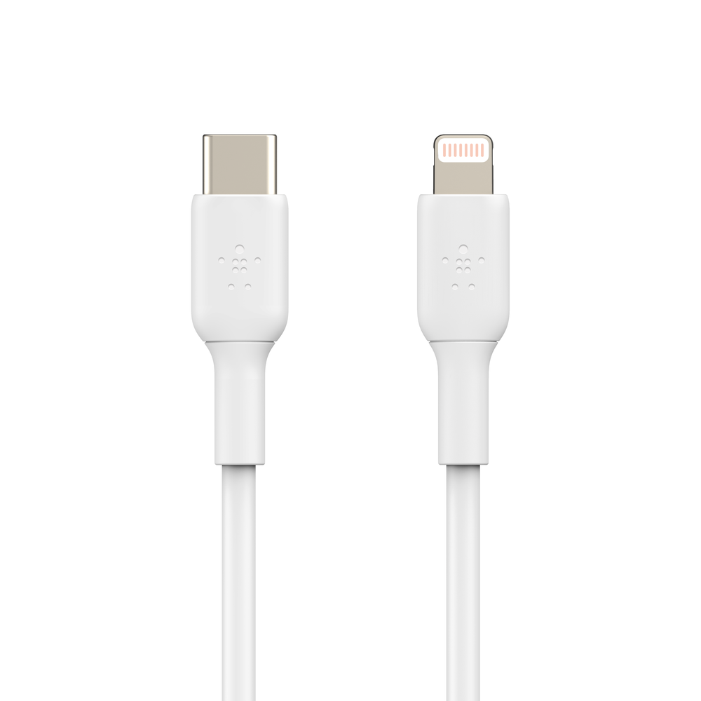 BoostCharge USB-C to Lightning Cable (1m / 3.3ft, White)