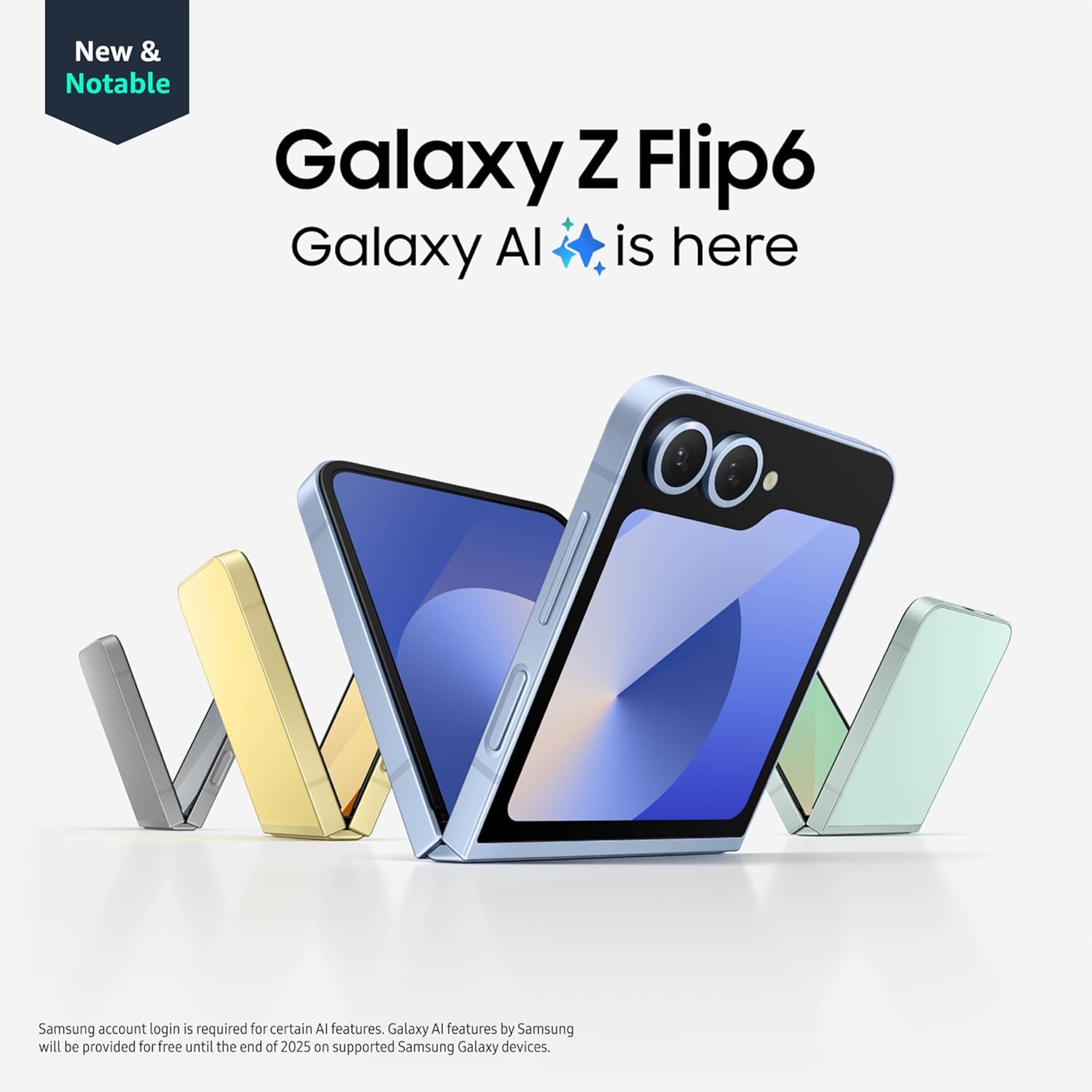 SAMSUNG Galaxy Z Flip 6 AI Cell Phone, 512GB ...