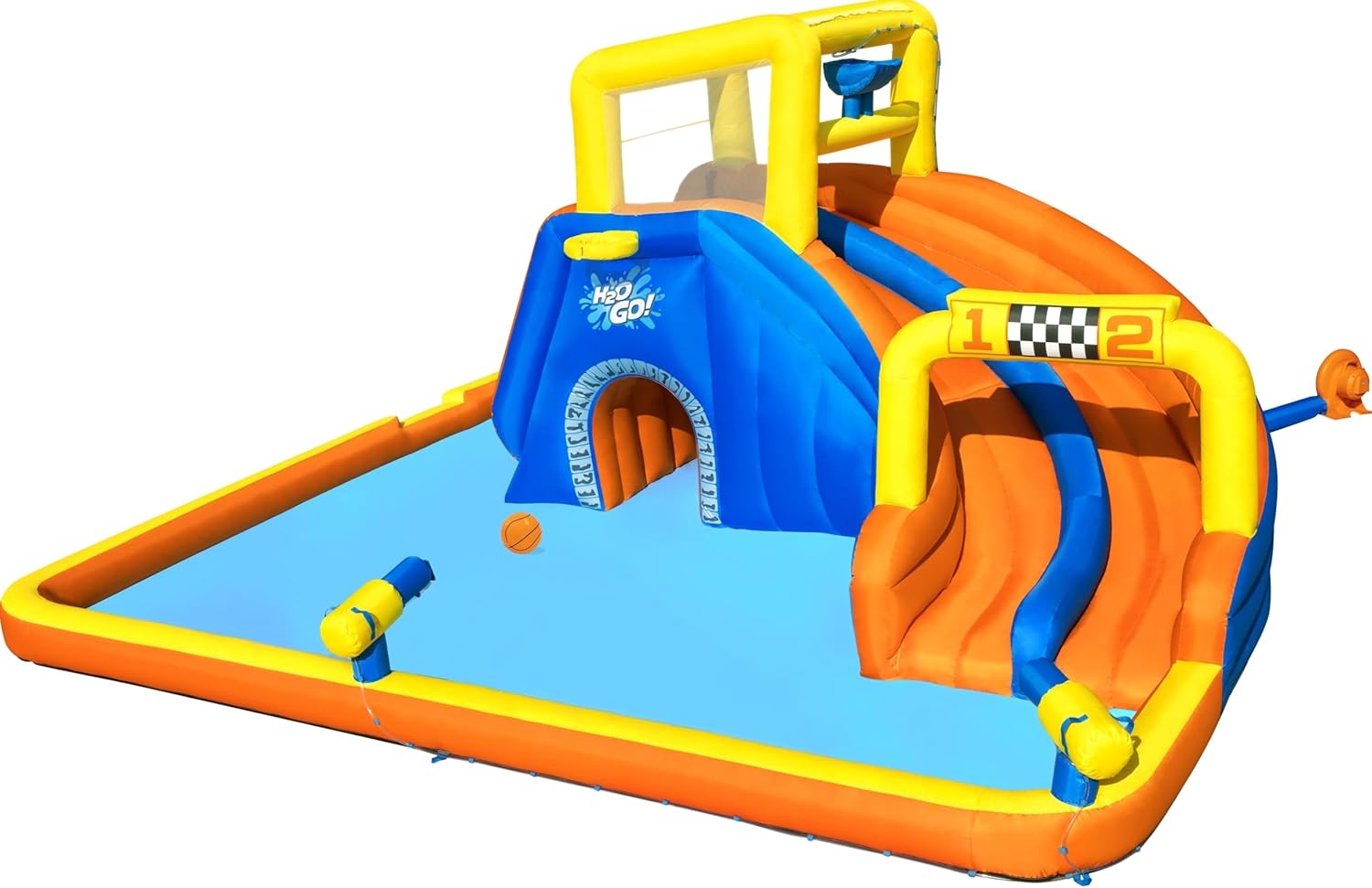 Bestway H2OGO! 18 x 16.5 x 8.7 Foot Super Double ...