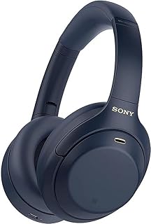 WH-1000XM4 Noise Cancelling Wireless Headphones - 30 hours battery life - Over Ear style - Optimised for Alexa and Google Assistant - with built-in mic for phone calls - Midnight Blue