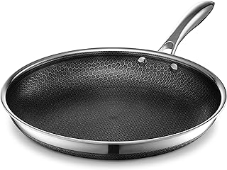 Hybrid Nonstick 12-Inch Frying Pan, Stay-Cool Handle, Dishwasher-Friendly, Oven-Safe Up to 900°F, Induction-Ready, Compatible with All Cooktops