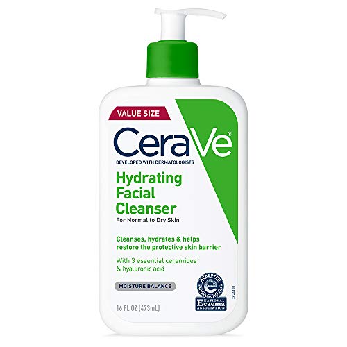 CeraVe Hydrating Facial Cleanser, Moisturizing Face Wash For Dry ...