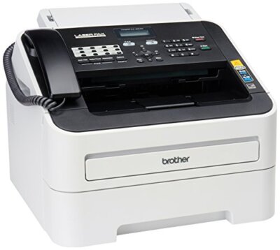 Brother FAX-2840 High Speed Mono Laser Fax Machine, Dark/Light ...