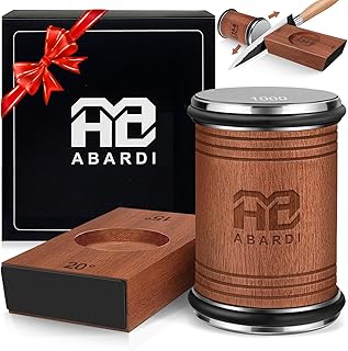 Rolling Knife Sharpener for Straight Edge, Knife Sharpening with Industry Diamonds Made Easy, Knife Sharpeners Kit with 15 & 20 Degree Magnetic Angle for Kitchen Knives