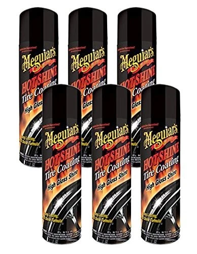 6 PACK!! Meguiar\'s Hot Shine High Gloss Tire Coating