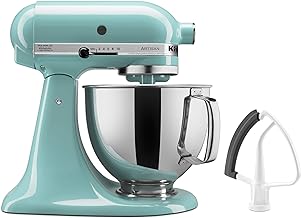 KitchenAid KSM150FEAQ Value Bundle Artisan 5 Quart Stand Mixer, Aqua Sky