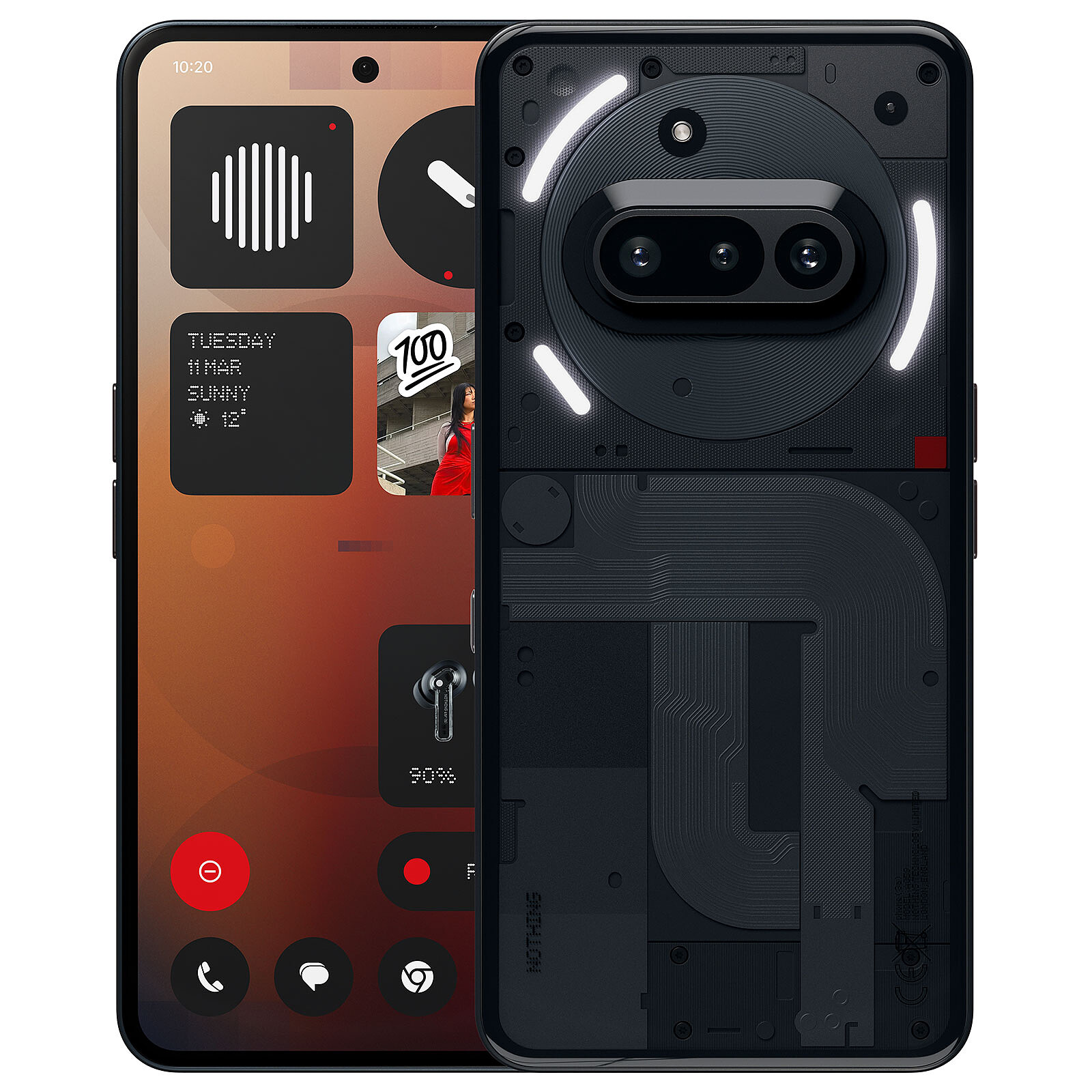 Nothing Phone (3a) Pro 256GB Zwart 5G