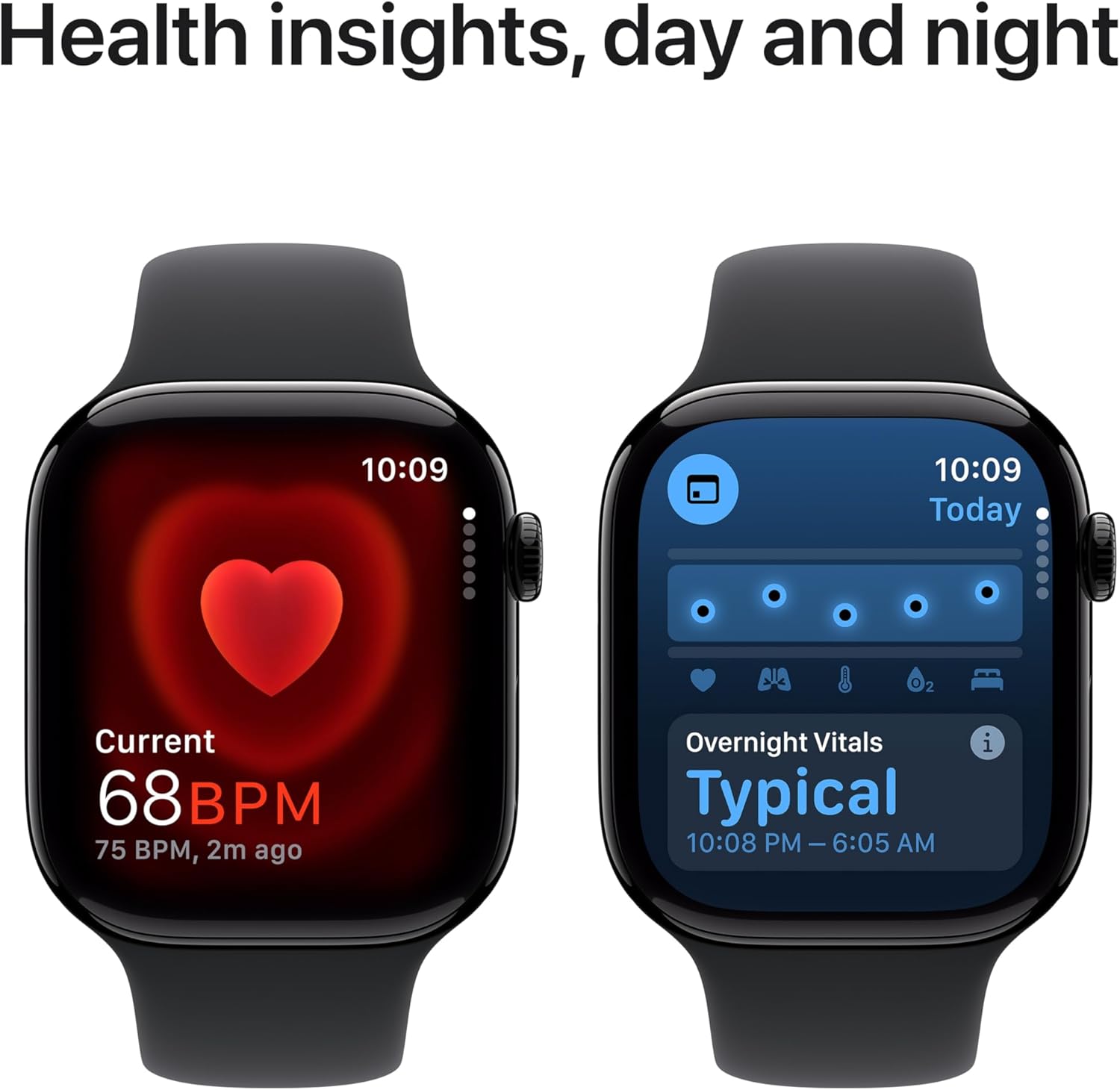 Apple Watch Series 10 GPS 46 mm Smartwatch with Jet Black ...