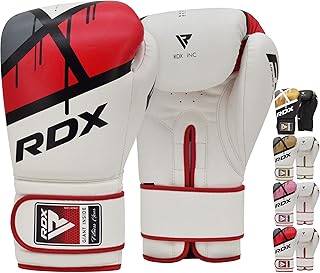 Boxing Gloves EGO, Sparring Muay Thai Kickboxing MMA Heavy Training Mitts, Maya Hide Leather, Ventilated, Long Support, Punching Bag Workout Pads, Men Women Adult 8 10 12 14 16 oz