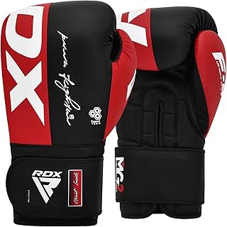 Boxing Gloves, Maya Hide Leather Training Gloves for Muay Thai, Kickboxing, Sparring, Punch Bag, Punching Bag, Kickboxing Gloves, Martial Arts Training, Home Gym, Men, Women, 8 10 12 14 16 oz
