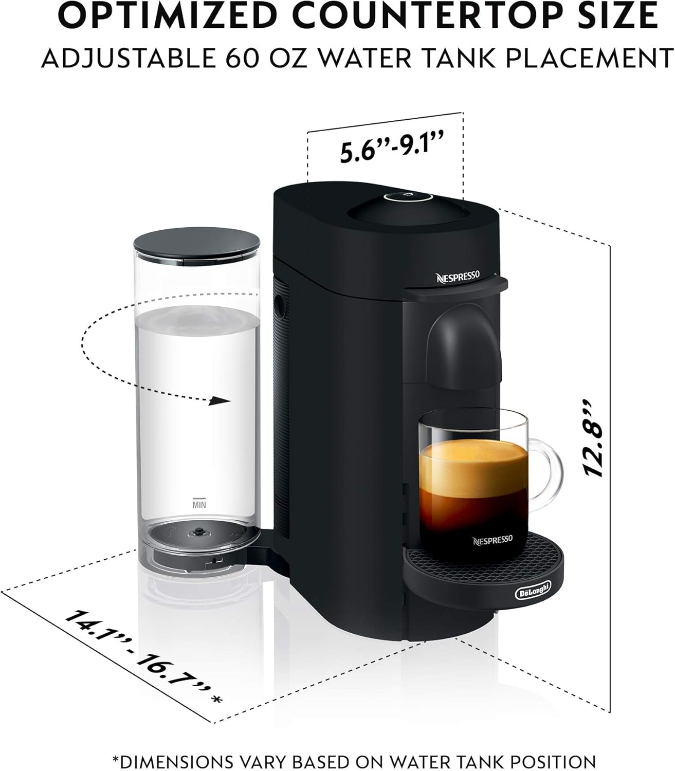 Nespresso Vertuo Plus Deluxe Coffee and Espresso Maker by De ...