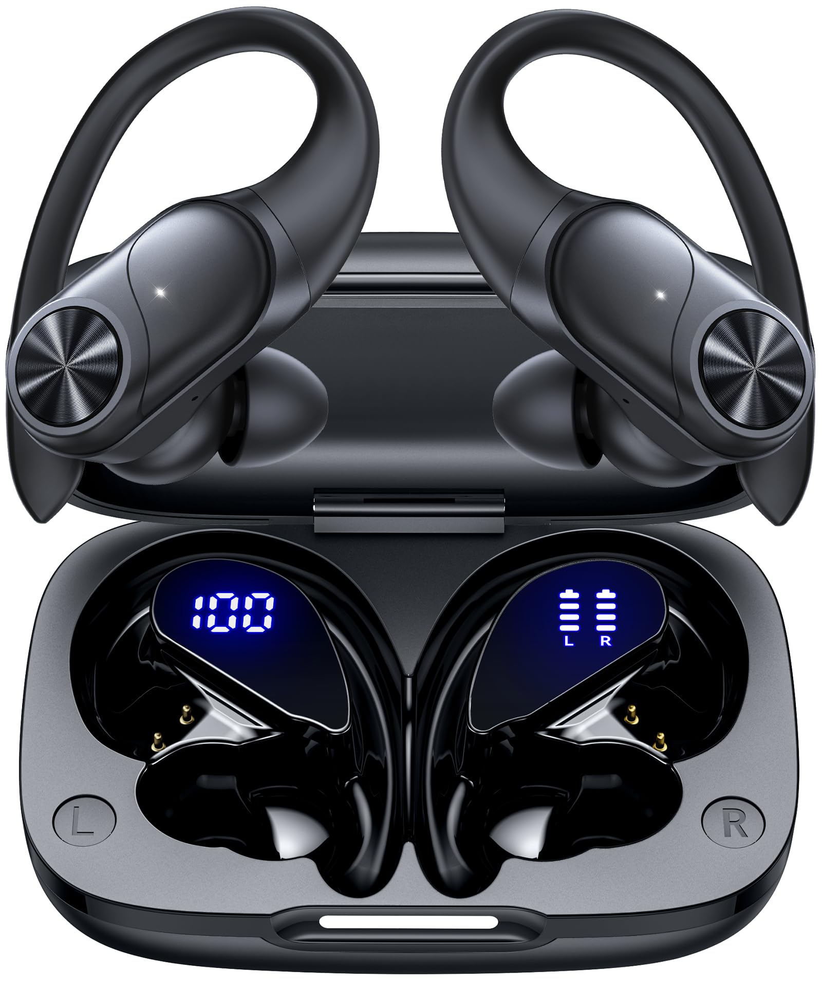 Bluetooth Headphones Wireless Earbuds 80hrs Playtime ...