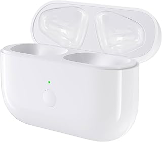 Vervangend draadloos oplaadhoesje compatibel met Air Pods Pro 1 en Pro 2 – Vervangingshoesje met ingebouwde 680 mAh-accu en Bluetooth-koppelingsknop,Replacement Wireless Charging Case Original