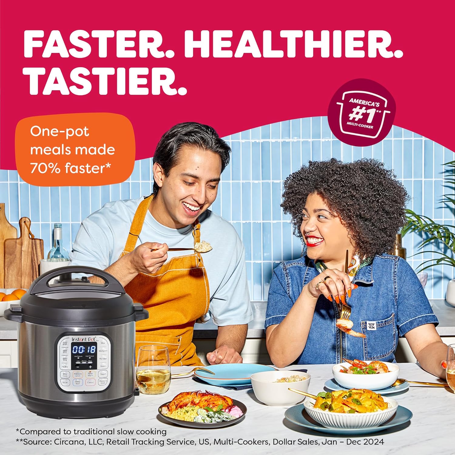 Instant Pot Duo 7-in-1 Electric Pressure Cooker, Slow Cooker, Rice ...