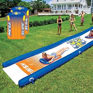 Mega Water Slide Giant Backyard Slide with Sprinkler, Slip and Slide for Adults and Kids, Extra Long 25 ft x 6 ft