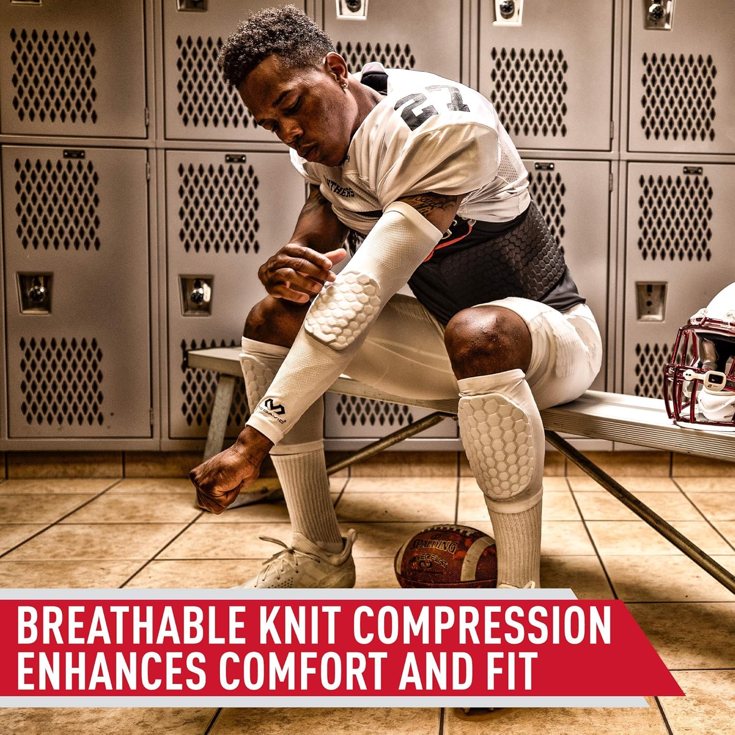 McDavid Hex Knee Pads Compression Leg Sleeve for Basketball ...