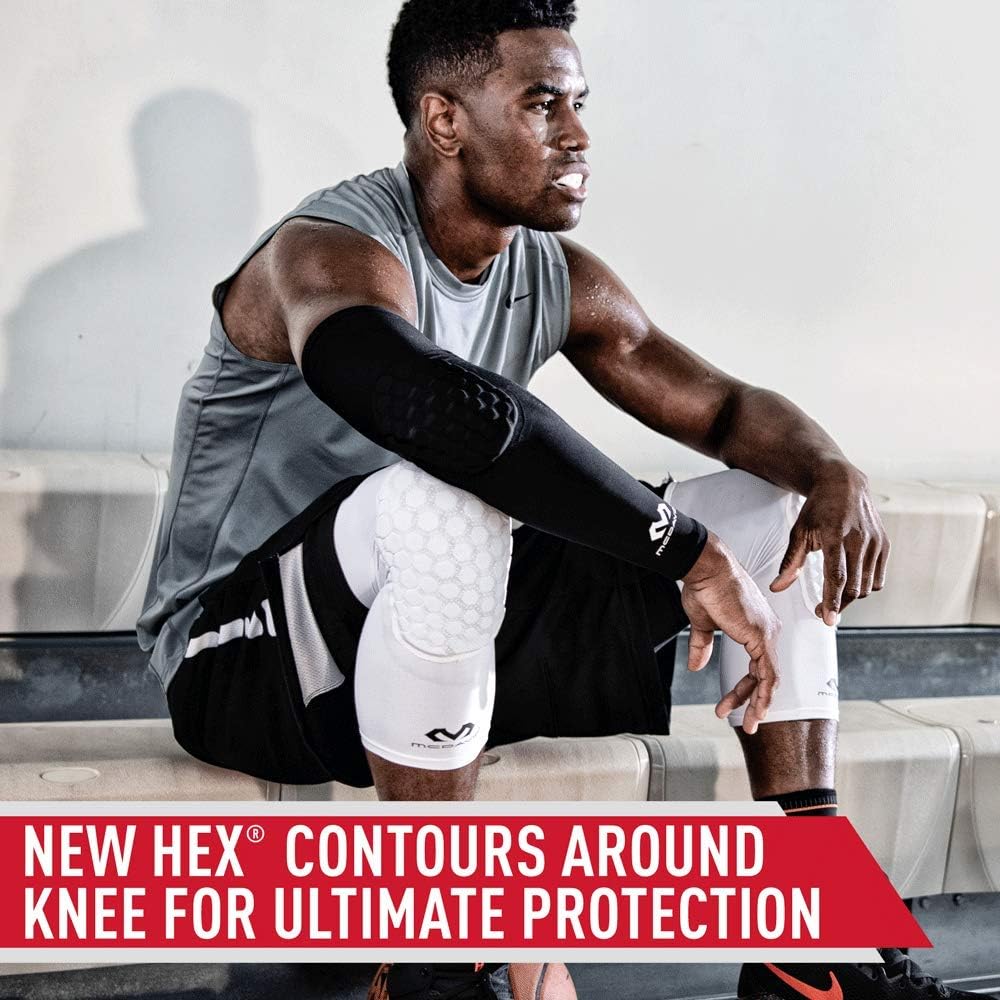 McDavid Hex Knee Pads Compression Leg Sleeve for Basketball ...