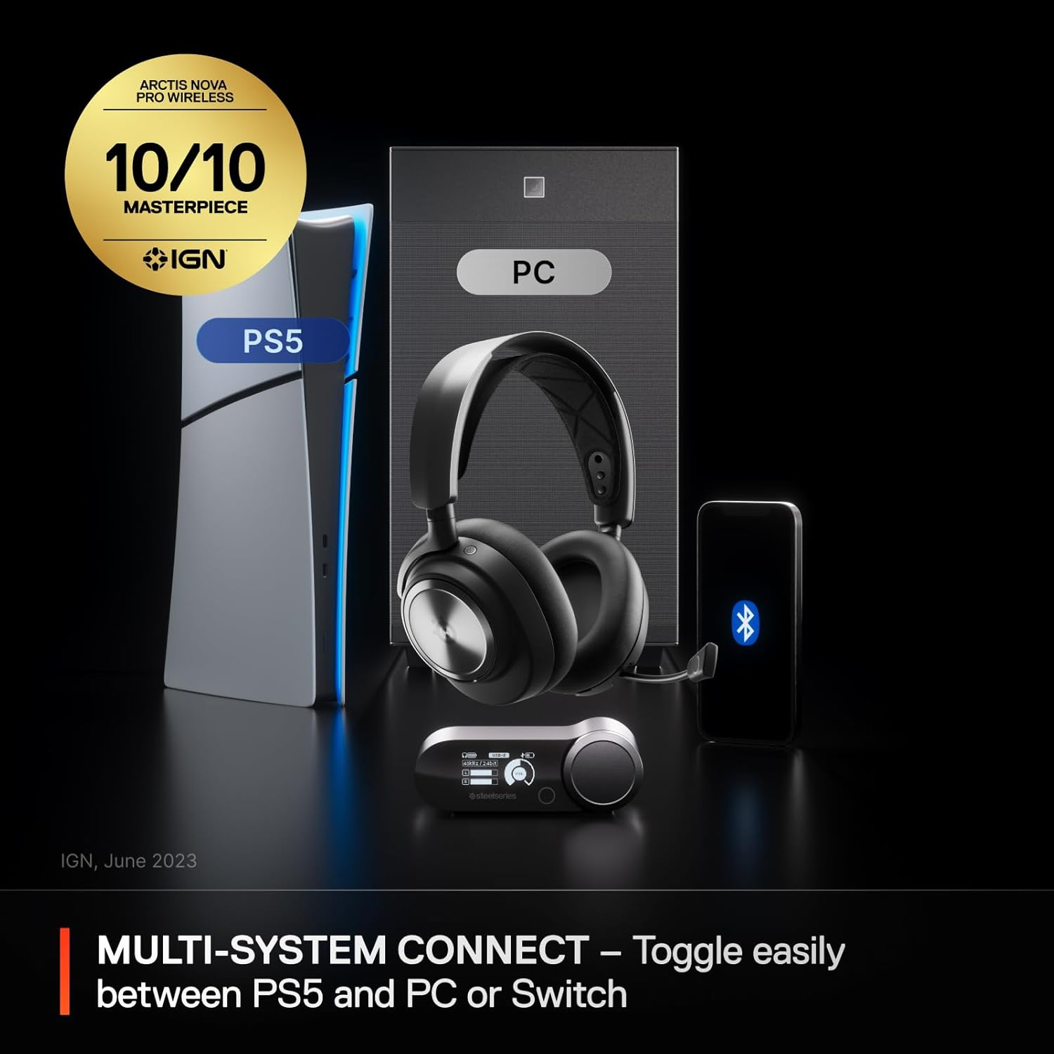 SteelSeries Arctis Nova Pro Wireless Multi-System ...