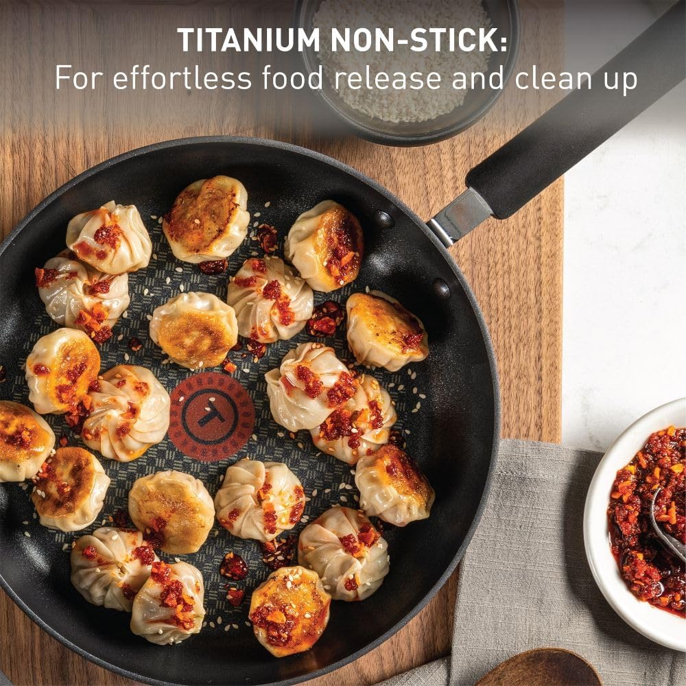 T-fal Ultimate Hard Anodized Nonstick Fry Pan Set 3 Piece