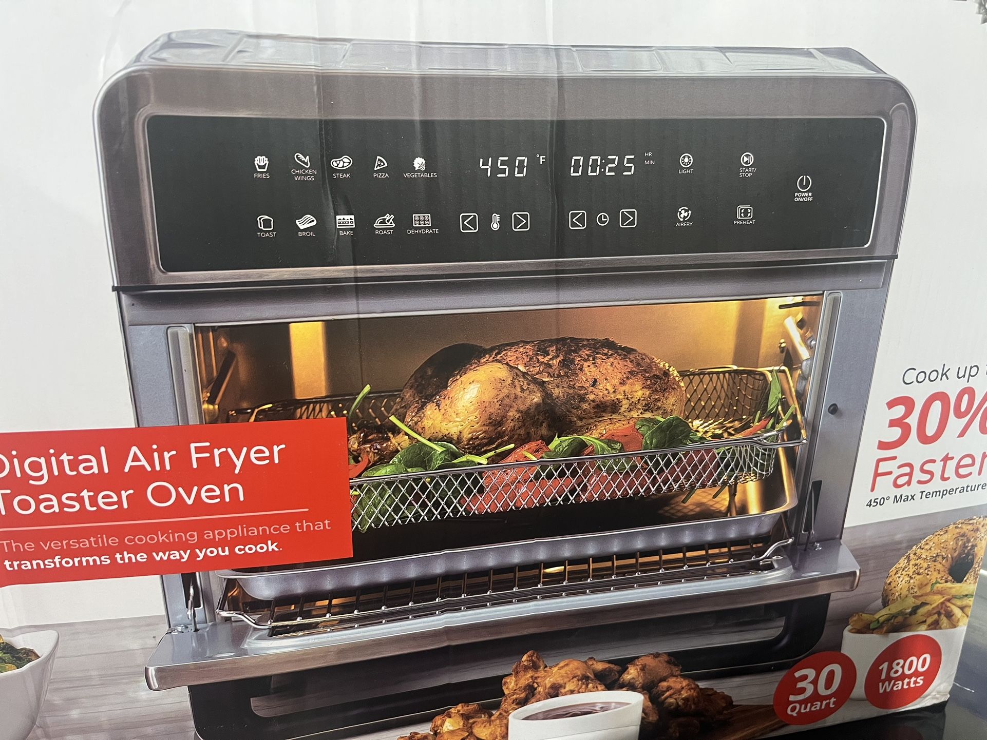 ARIA All-in-1 Premium 30 Qt. Stainless Steel Touchscreen ...