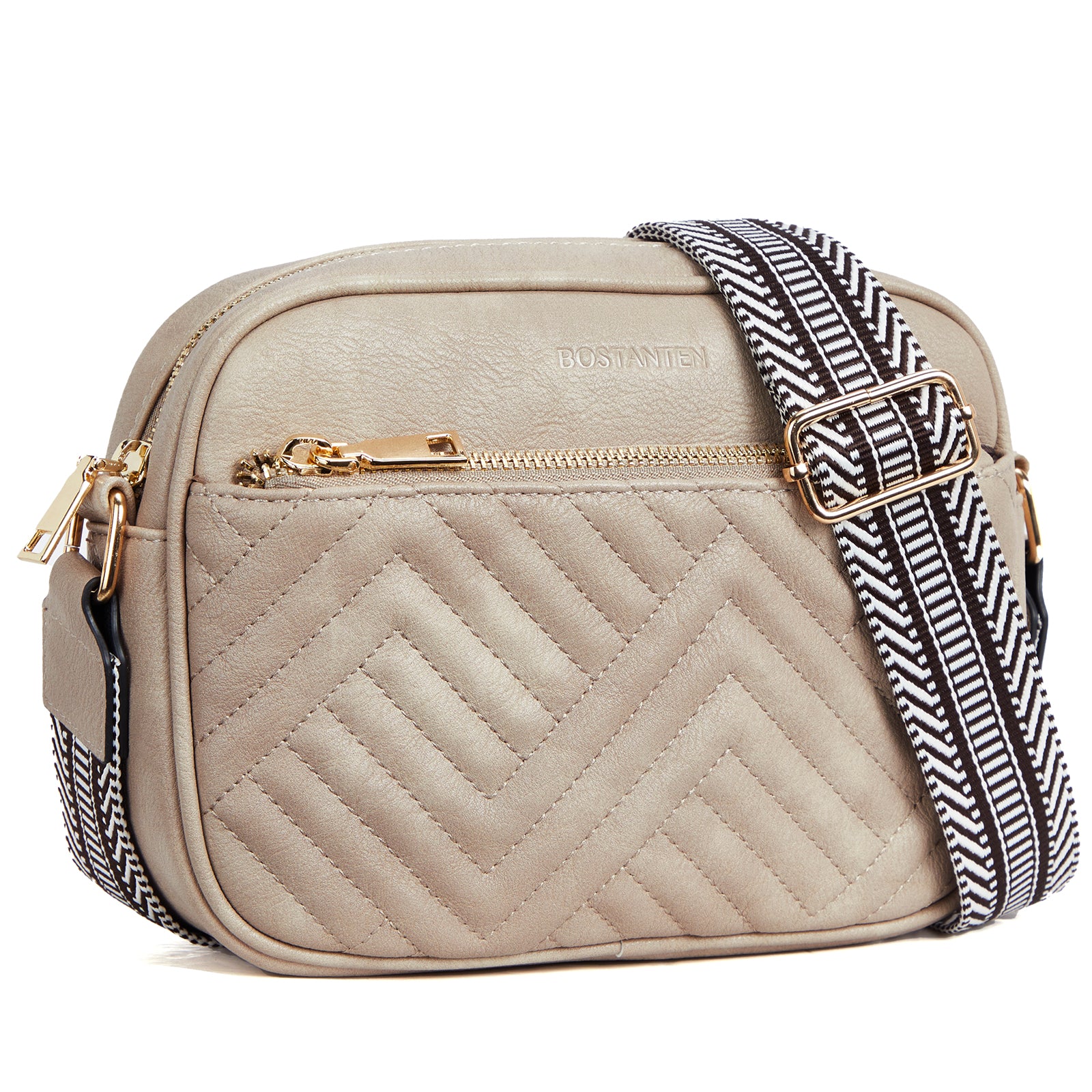 BOSTANTEN Quilted Crossbody Bags for Women Vegan ...