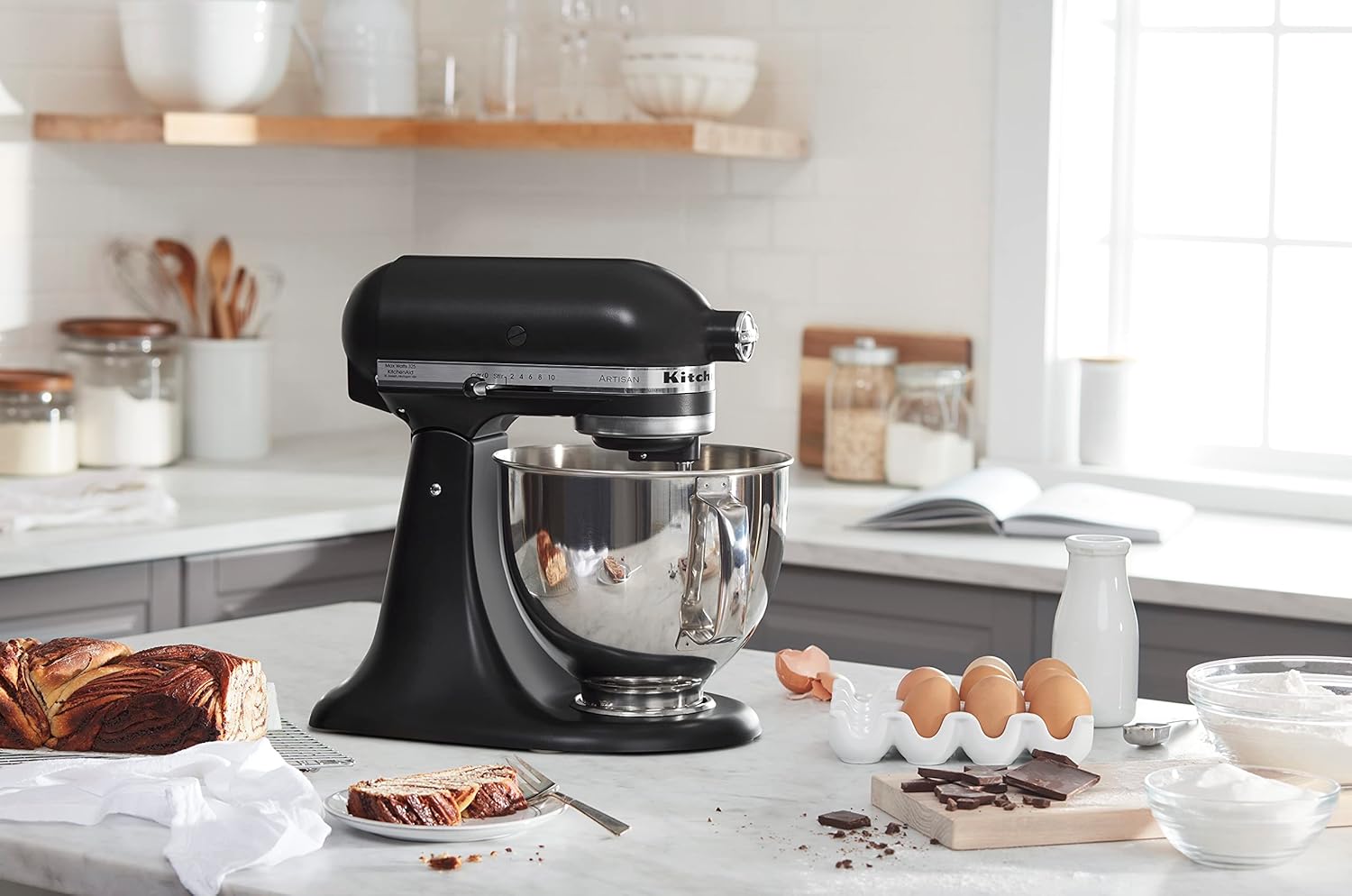 KitchenAid Artisan Series 5 Quart Tilt Head Stand Mixer with ...