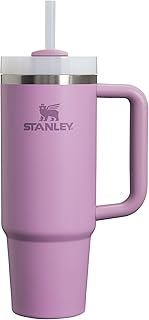 Quencher H2.0 FlowState Stainless Steel Vacuum Insulated Tumbler with Lid and Straw for Water, Iced Tea or Coffee, Smoothie and More, Lilac, 30oz