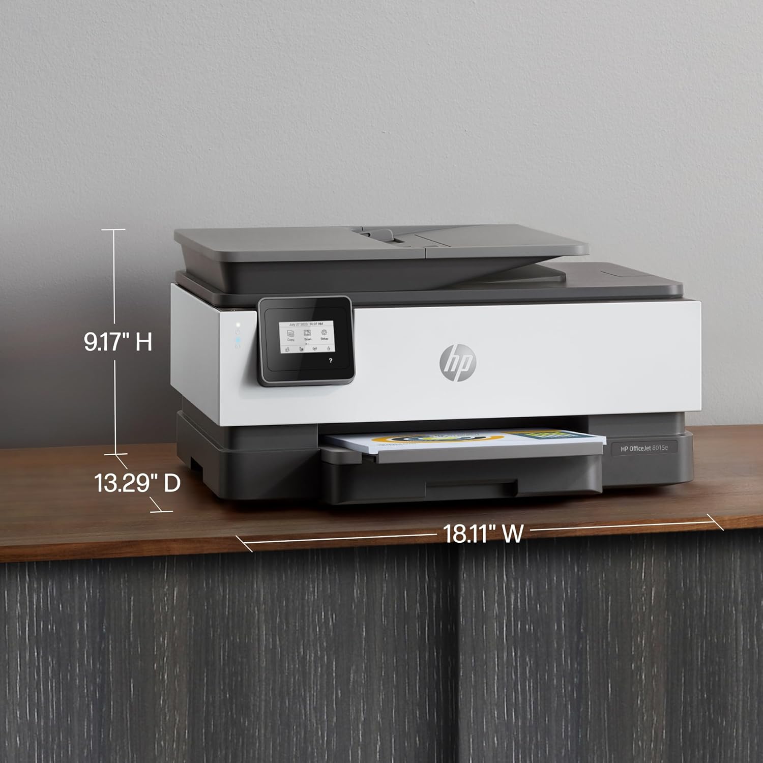 HP OfficeJet 8015e Wireless Color All-in-One Printer, 6 ...
