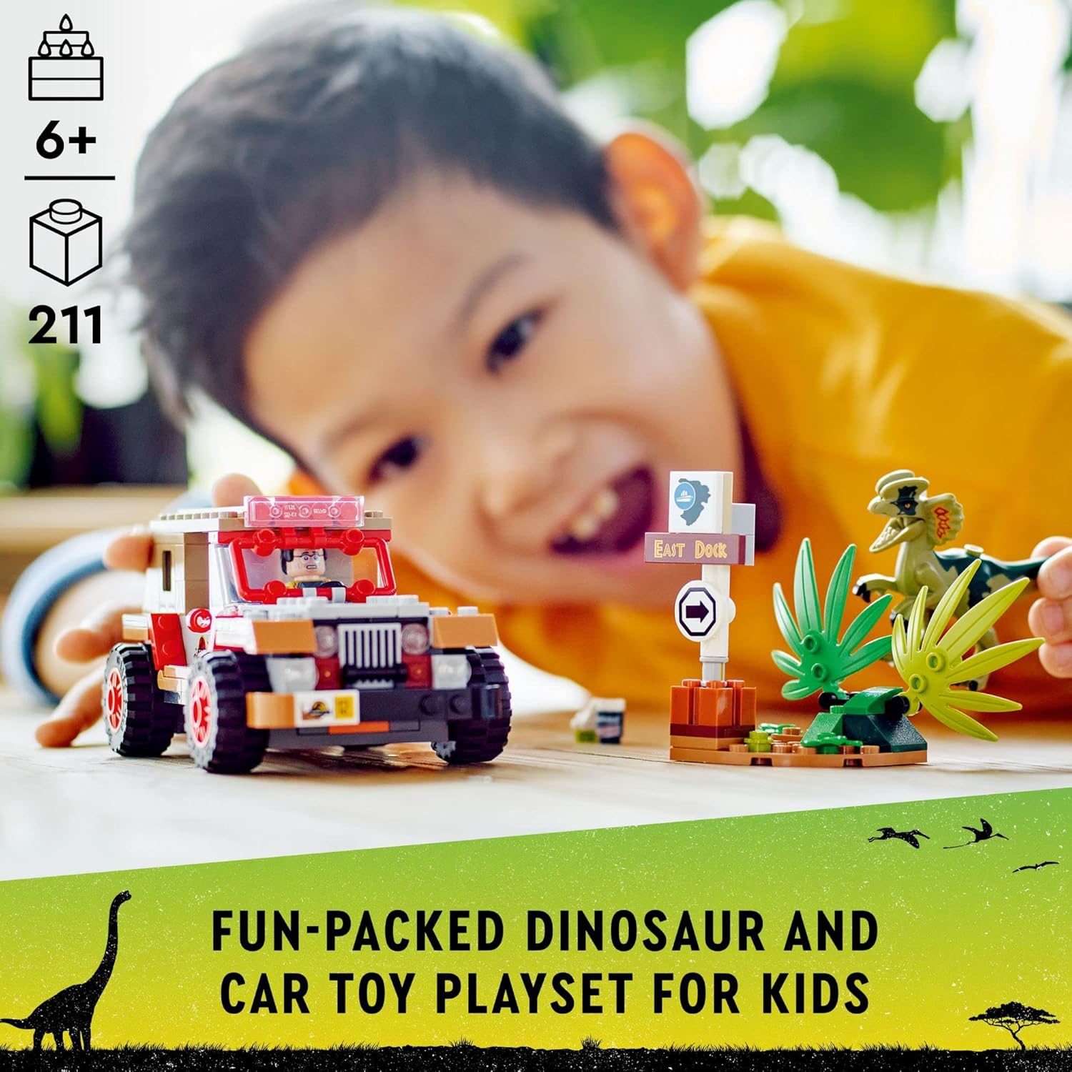 LEGO Jurassic Park Dilophosaurus Ambush 76958 ...