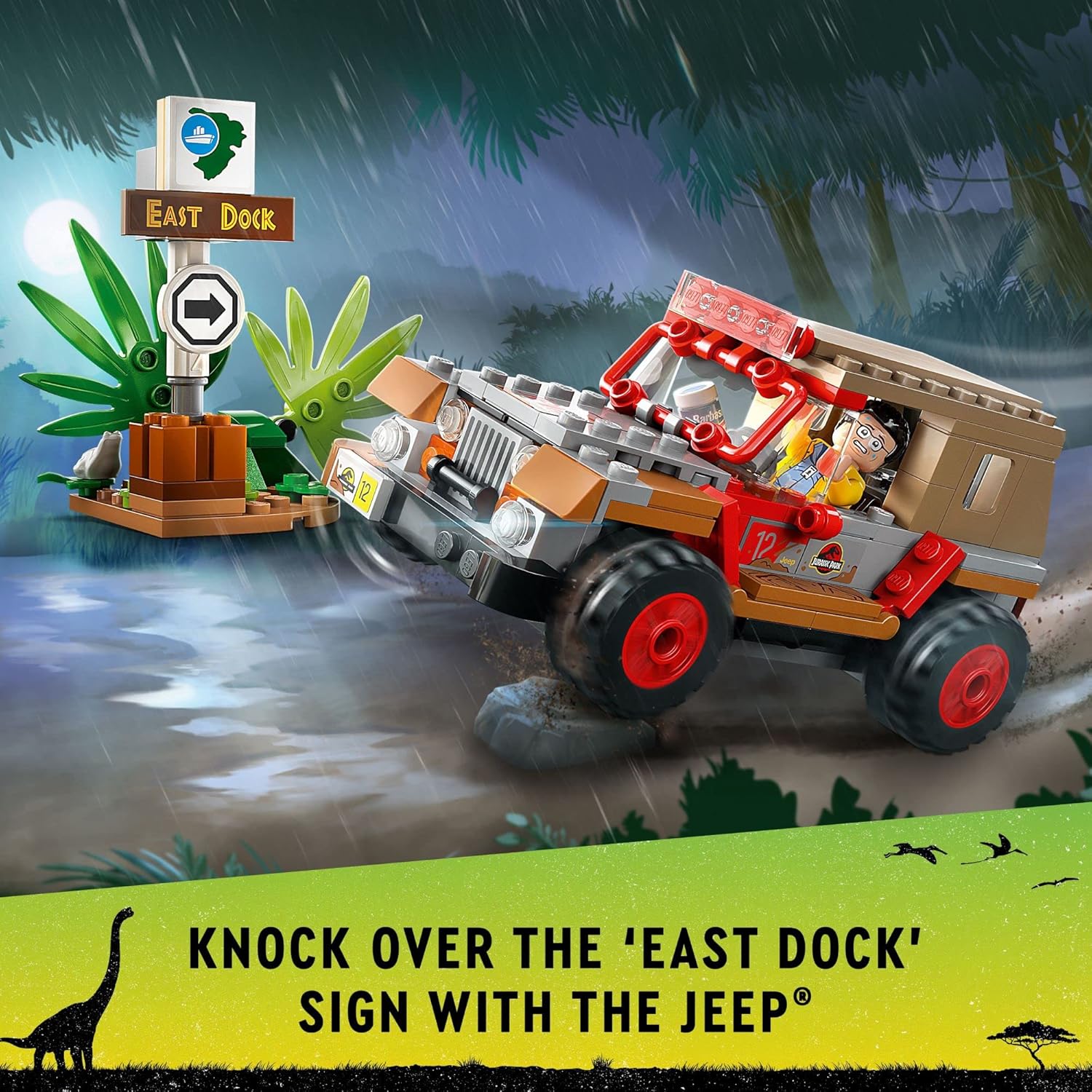 LEGO Jurassic Park Dilophosaurus Ambush 76958 ...