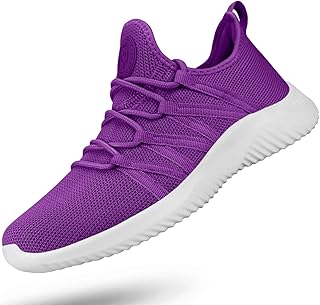 Womens Slip On Running Shoes Non Slip Walking Shoes Lightweight Gym Workout Shoes Breathable Fashion Sneakers
